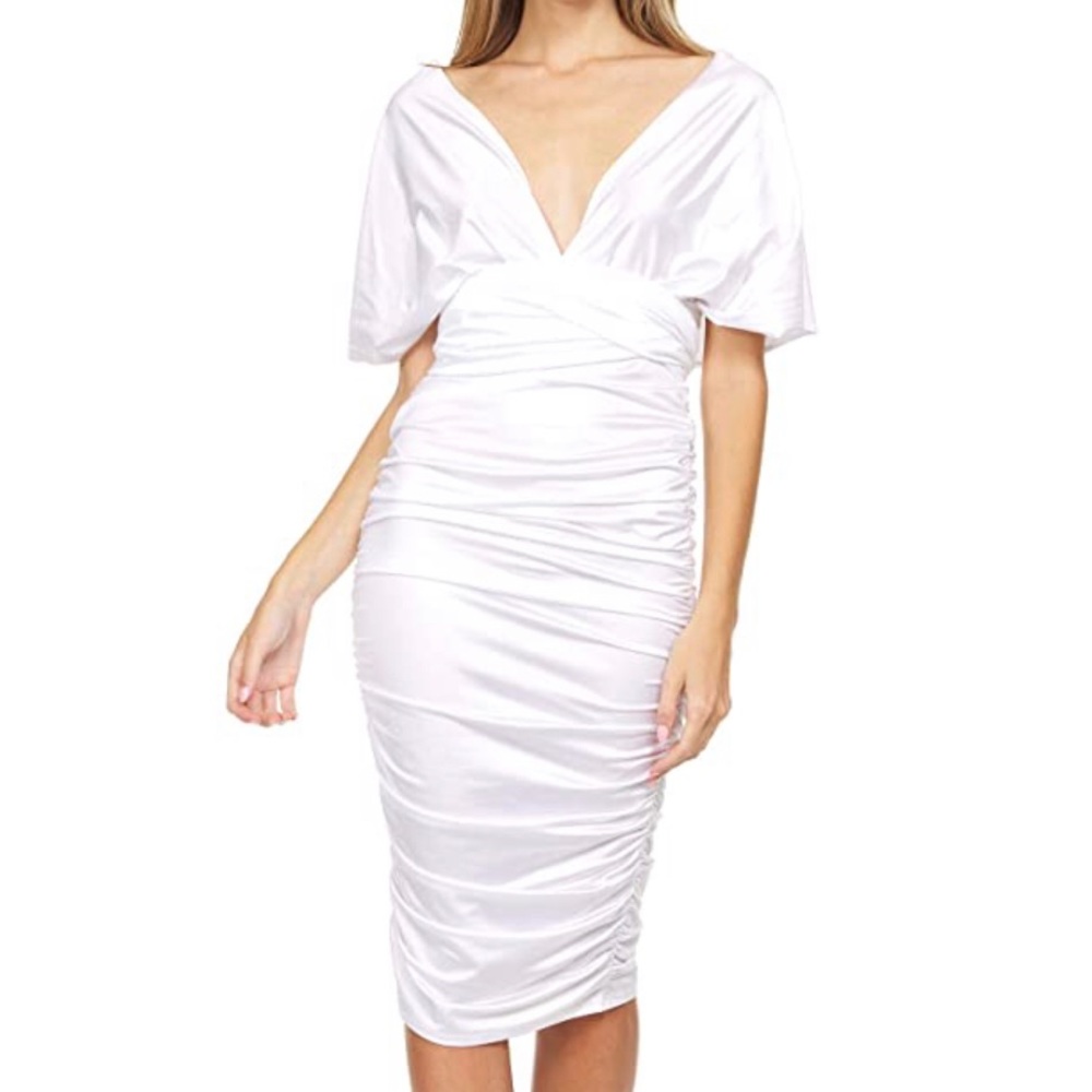 👆NWOT Convertible White Dress